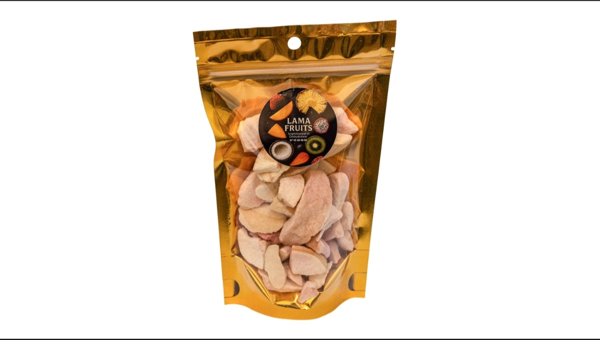 Pêche lyophilisée 50g – 100 % naturelle